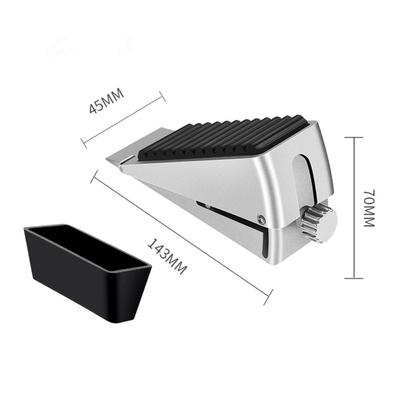 New Zinc Alloy Door Stopper Non Punching Wedge Door Holder Adjustable Anti-collision Door Suction Door
