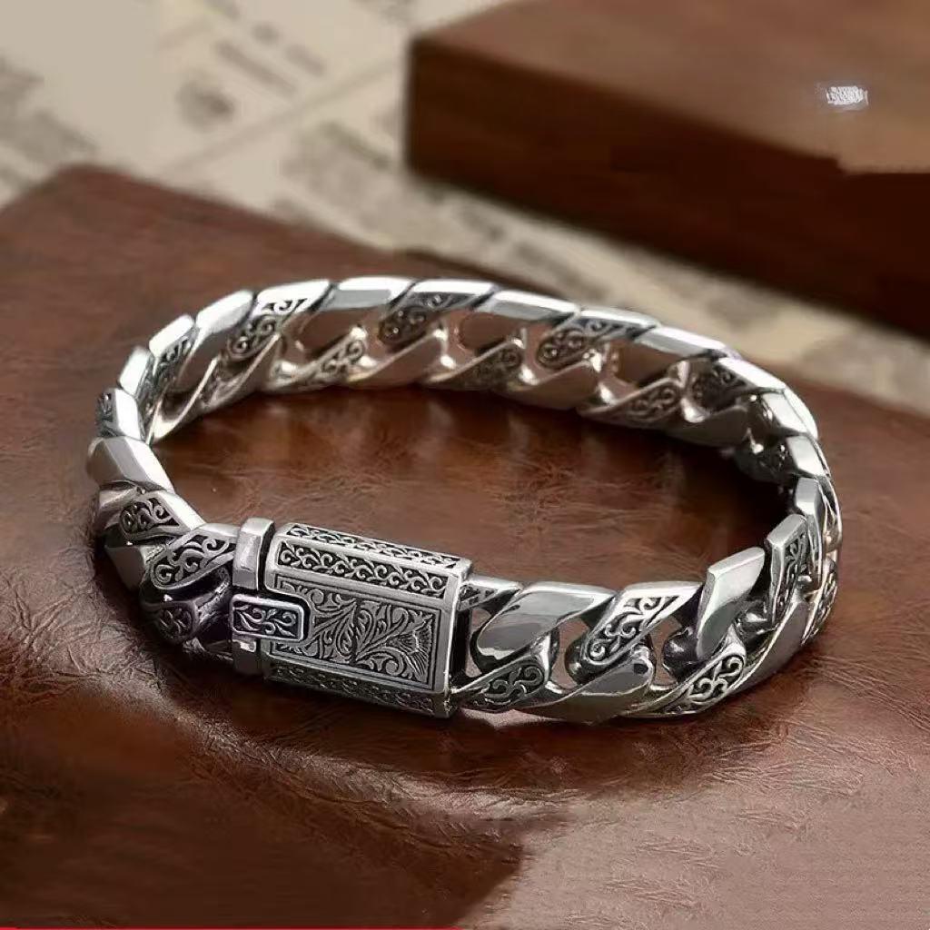 Retro hip-hop punk personality men's bracelet