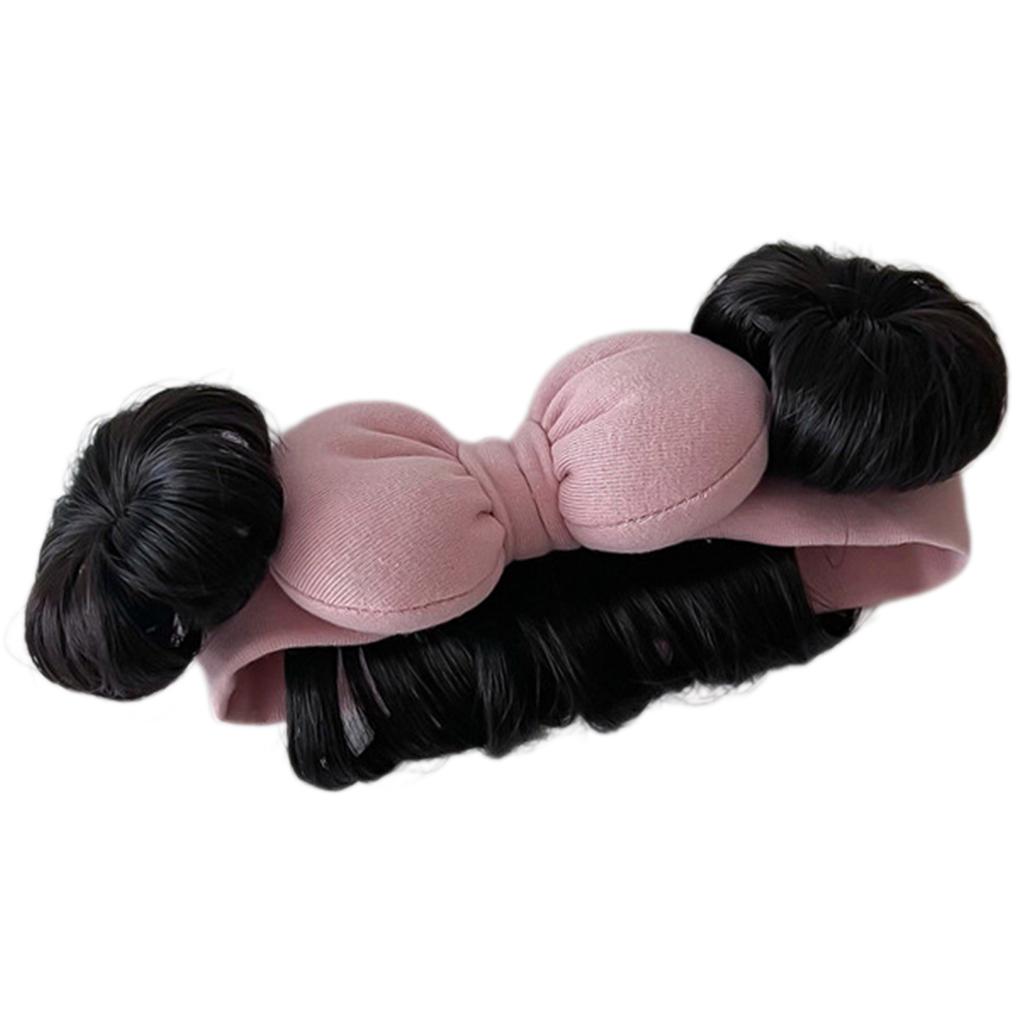 New Year Hair Accessories,Cute Bow Baby Girl Wig Hat Hairpiece Christmas Newborn Children Kids Girls Cosplay Headbands Headwear