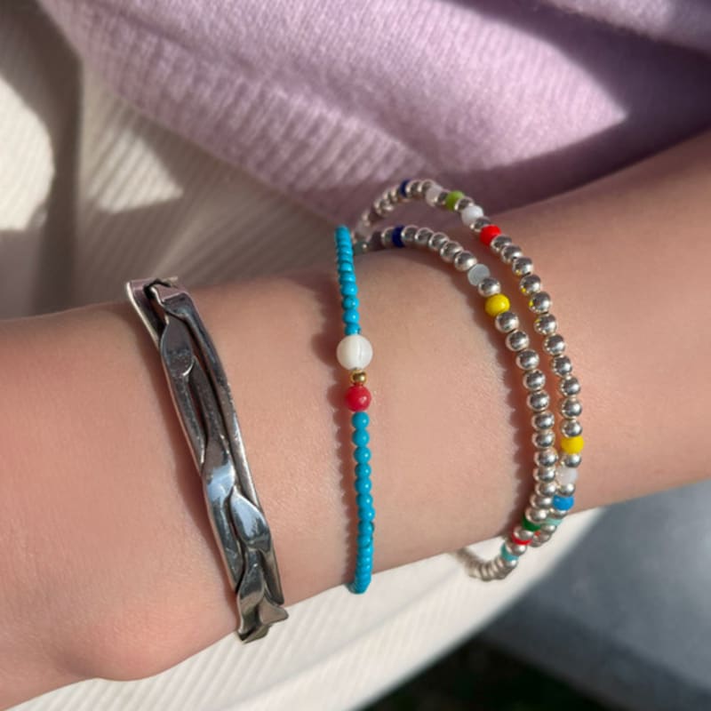 my omelet [92.5 silver]ocean the blue bracelet