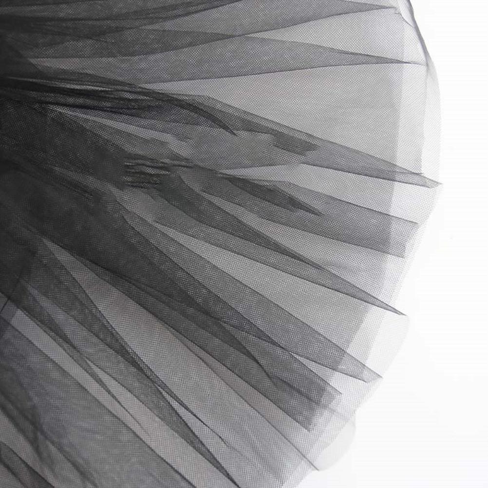 4 Stück Mädchen Halloween Cosplay Kostüm Verkleidungskleid Schwarzer Netzrock mit Stirnband Fledermausflügelstab