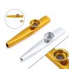 2 Colors Metal Kazoo Portable Wind Instrument Festival Party Atmosphere Creating Supplies Oral Blowing Playing Musical Tool XJM