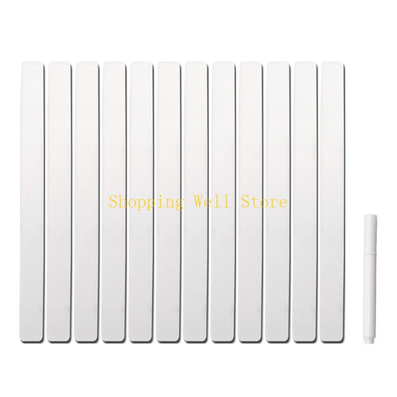 

KX4B 6/12pcs Outdoor Plant Label Waterproof Acrylic Plant Markers Nursery Garden Marker for Herbs Flower Vegetable Decoration