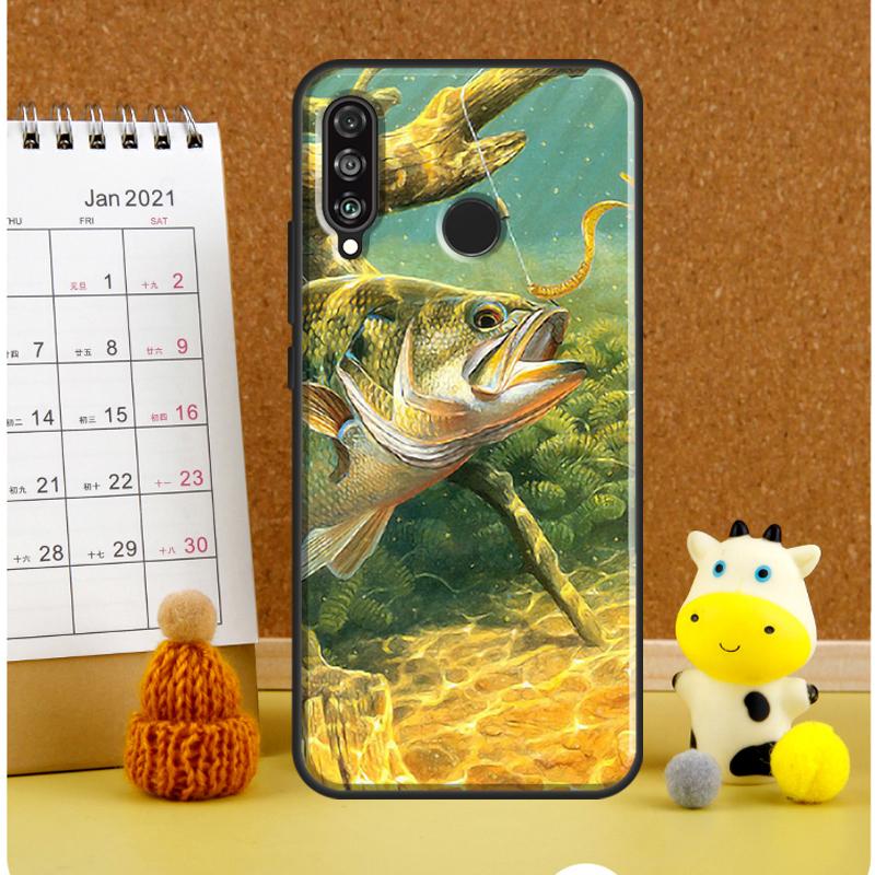 Bass Fishing Lake Fisherman For Huawei Nova Y72 Y70 Y91 Y90 Y60 Y61 Y73 3i 7i 8i 11i 12i 9 10 SE P20 P30 P40 Lite Case