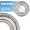 Motoforti 6003Z Cuscinetto a Sfere Profonde Singola Schermatura 60103 17mm x 35mm x 10mm Cuscinetti in Acciaio Cromato 10pz