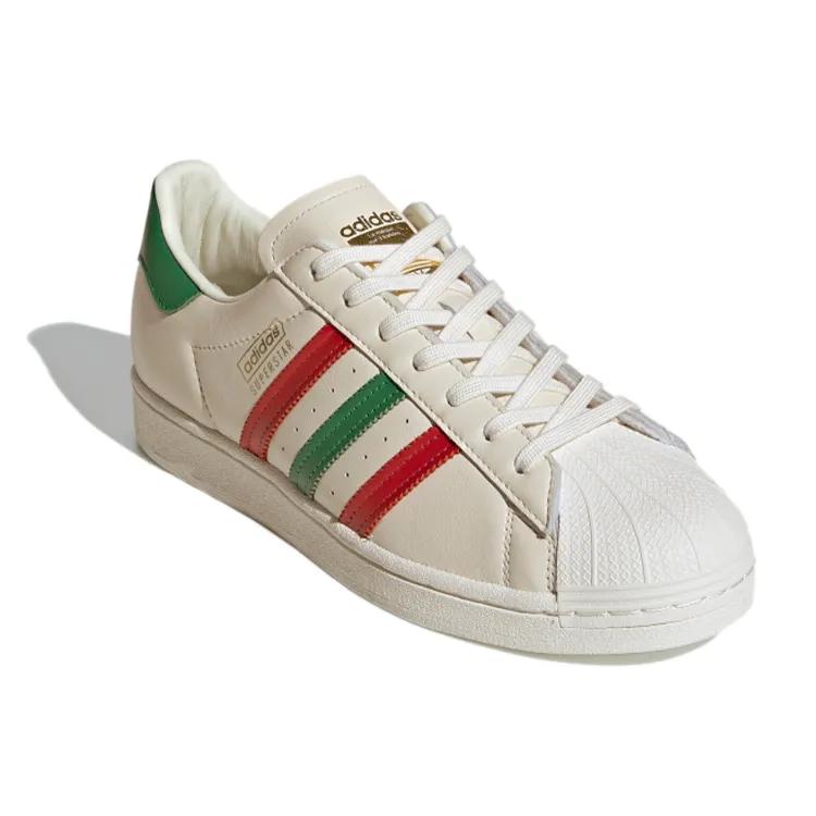 adidas Superstar ' Scarlet Green' (Unisex) / Scarlet / Green Skate Shoes FZ5435