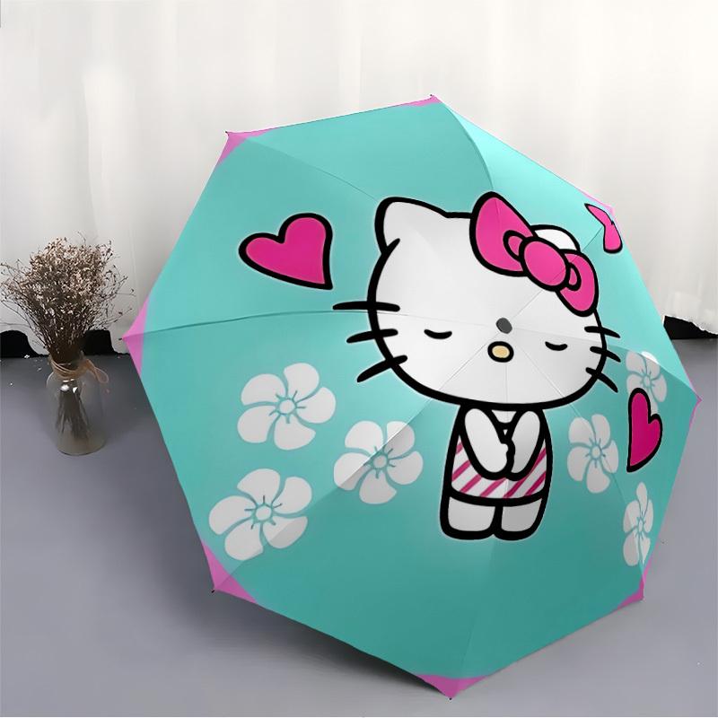 1pc Hello Kitty Automatic Open/Close Umbrella - All-Season Portable Umbrella for Women/Men yy251213055
