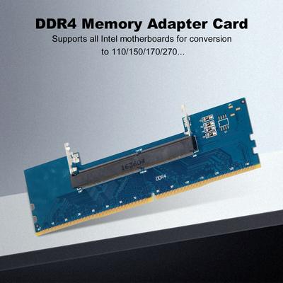 Laptop DDR4 To Desktop Memory RAM Connector Cards Converter Adapter 3200/2666/2400/2133MHZ Memory RAM Adapter