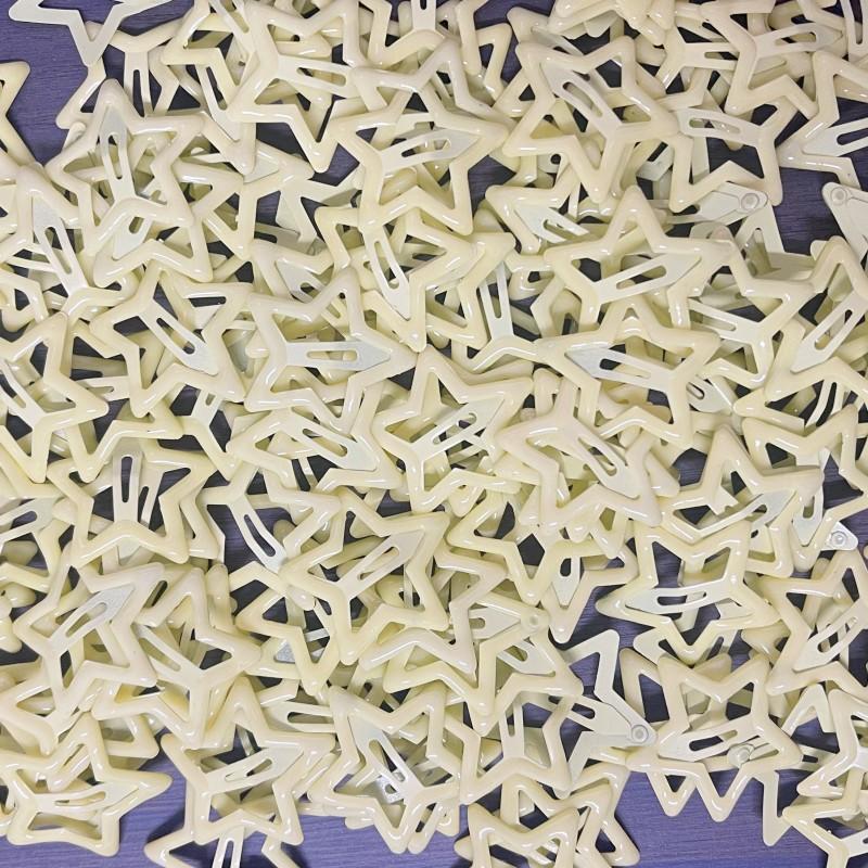 

10 шт. Детские красочные заколки для волос BB со звездочками для девочек Y2K Милые заколки со звездочками Женские простые металлические заколки-клипсы Аксессуары для волос 10pcs