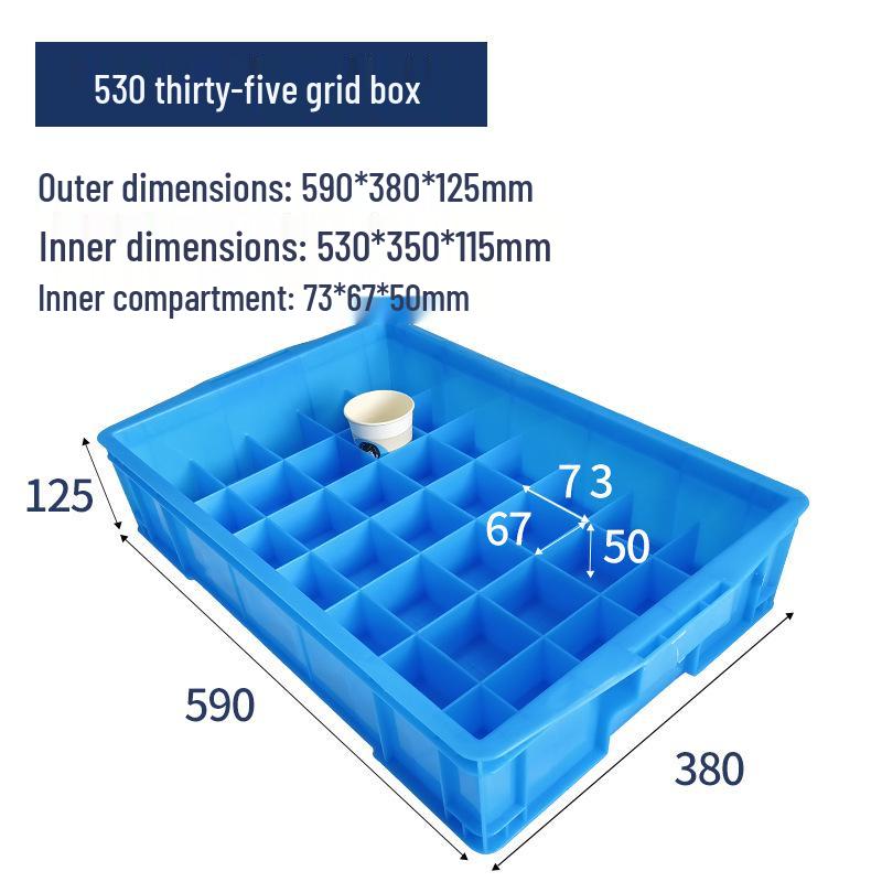 Plastic Multi-Compartment Tool Storage Box
