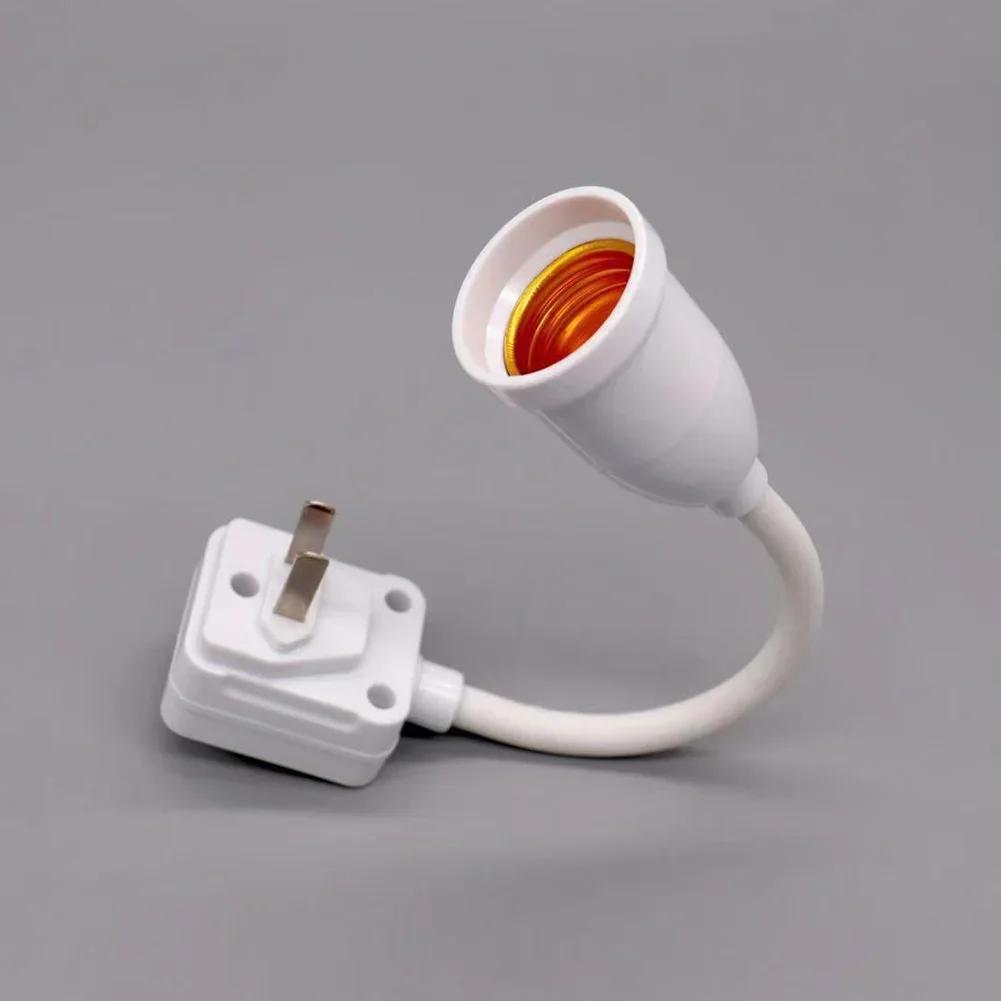 Stainless Steel E27 Lamp Base Flexible Bend Mobile Test Light Socket Light Adapter Plug Switch With On/Off EU US Plug in