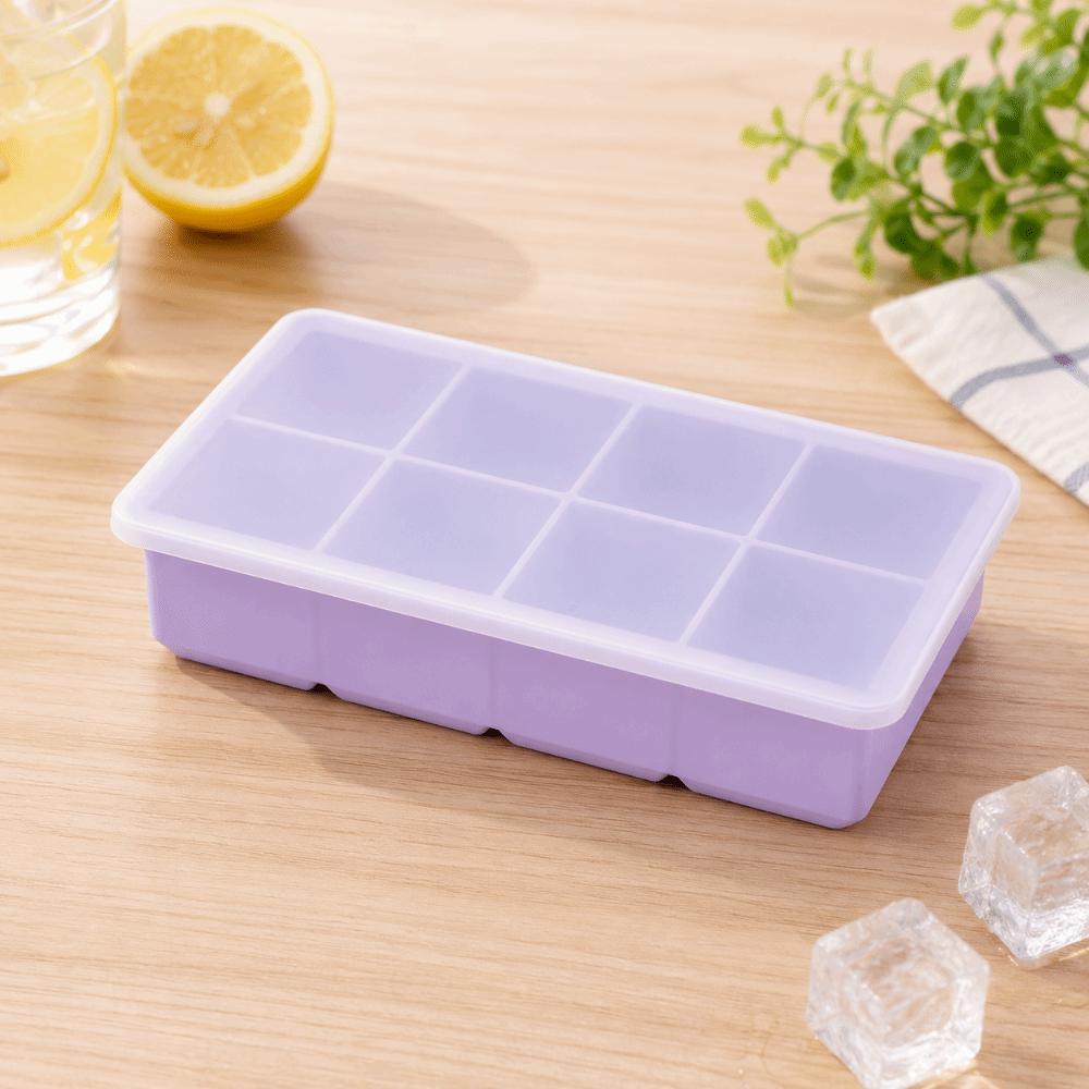Silicone Ice Cube Maker 6/8 Grids Square Ice Mold Food Grade Large Ice Cube Tray Drinking Tool
