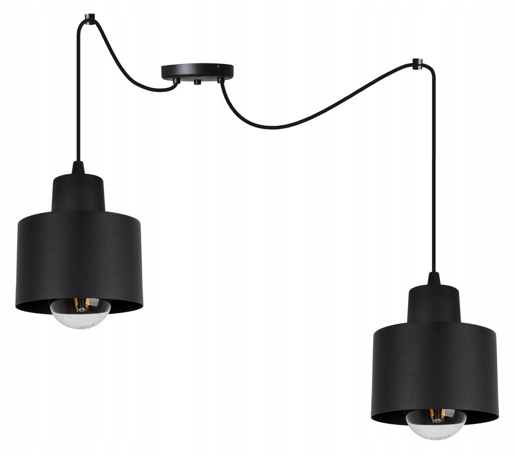MODERN CEILING HANGING LAMP BLACK LED LAMP