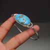 Turquoise Gemstone : 925 Sterling Silver Handmade Gemstone Bracelet Jewelry