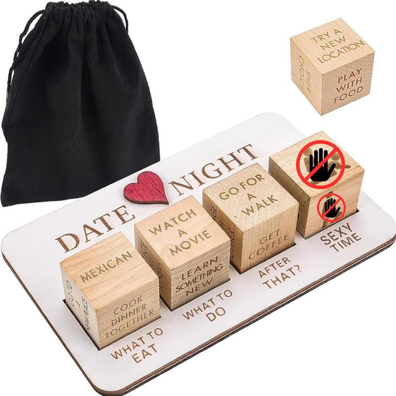After Dark Date Night Dice Wooden Game For Couples Romantic Gift