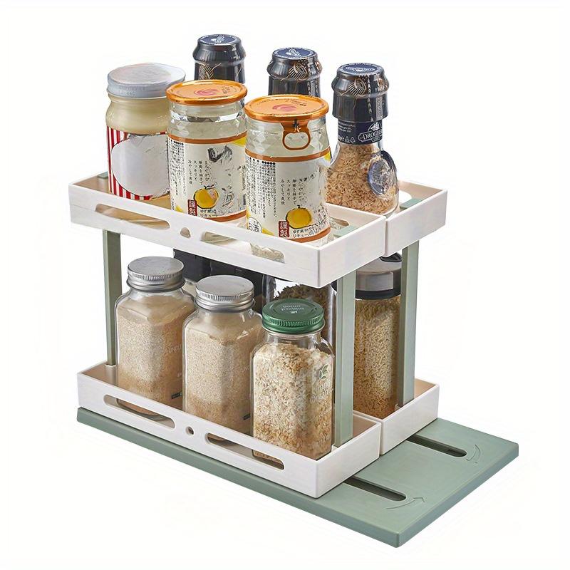 1 шт. многофункциональная вращающаяся выдвижная полка, вращающаяся полка для хранения, настольная полка для специй Kitchen Gods, кухонные стеллажи для хранения