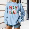 Women's Loose Comfortable Casual Fashionable Character Printing Round Neck Long Sleeved Sweatshirt