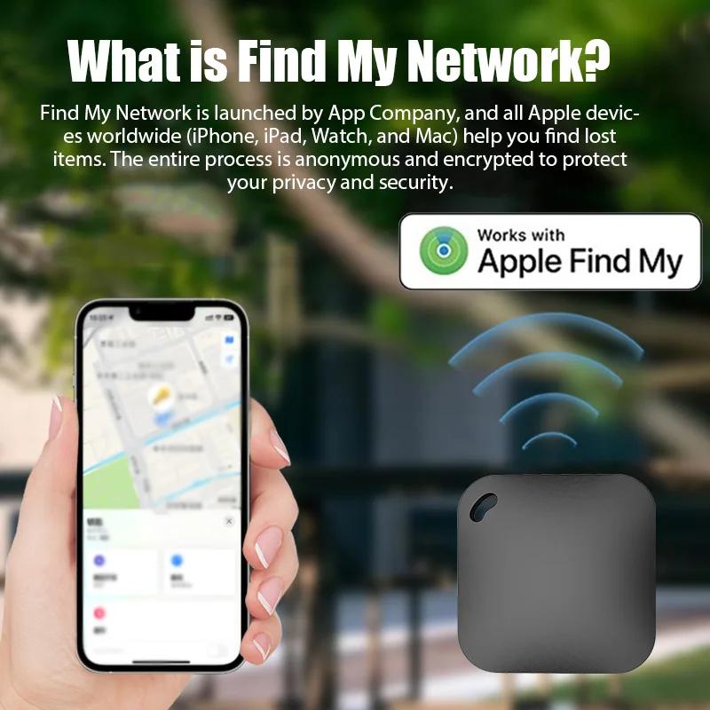 Smart Bluetooth GPS Tracker Work with Apple Find My App ITag Anti Lost Reminder Device MFI Rated Locator Car Key Pet Kids Finder