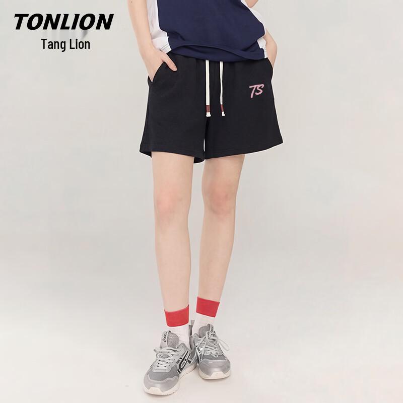 TonLion Women s Waffle Wide-Leg Athletic Shorts S