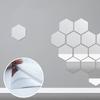Removable Decals Hexagonal Mirror Mirror Stickers Peel-and-stick