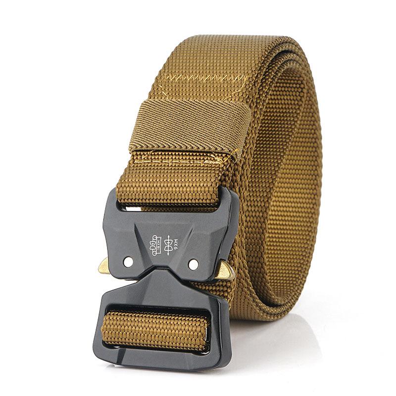 Tactical Belt Young Male Student Training Multifunctional Cobra Button Velcro Belt