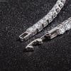 Hot Selling Men's Hip Hop Cuban Chain & 4mm Tennis Bracelet with Full Diamond Inlay