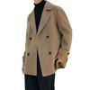 Men's Wool Trench Coat, Double-Sided, Mid-Length, High-End, New for Autumn/Winter.