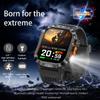 1200mAh Extra Large Outdoor Military Rugged Smart Watch With SOS Signal Light LED Flashlight 100+Sports Modes 2.01‘’AMOLED Watch