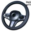Universal Anti-Slip Carbon Fiber Steering Wheel Cover, Sweat-Absorbent, Leather, 4-Seasons Car Interior Protection