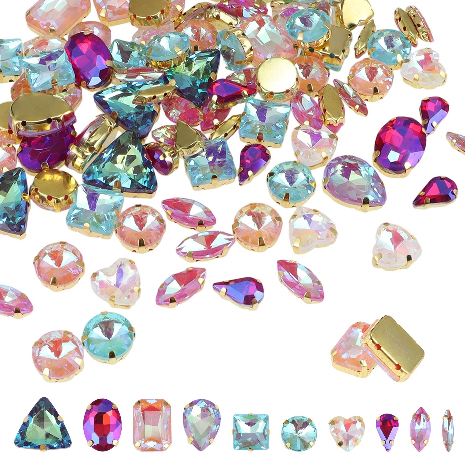 

Mix shapes Best Quality Resin Sewing Rhinestone Sew On Stones Strass for Clothing Accessories Shoes