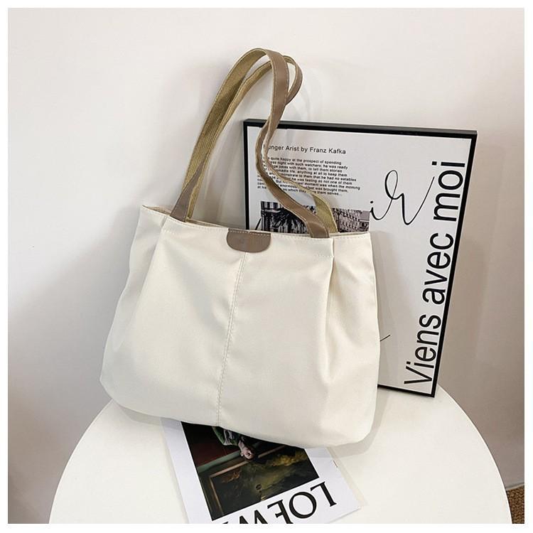 Korean Style Nylon Shoulder Bag For Shopping And Outings With Internal Pocket