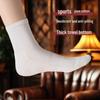 Men's Mid-Calf Cotton Sports Socks - Warm, Odor-Resistant, Non-Pilling, Sweat-Absorbent Thick Towel Bottom.