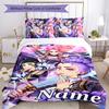 3pcs KPop Demon Hunters25 Cover Set - Personalized Name, HD Printed Bedding with 1 Cover and 2 Pillowcases - Perfect for Home Decor, Easy Care