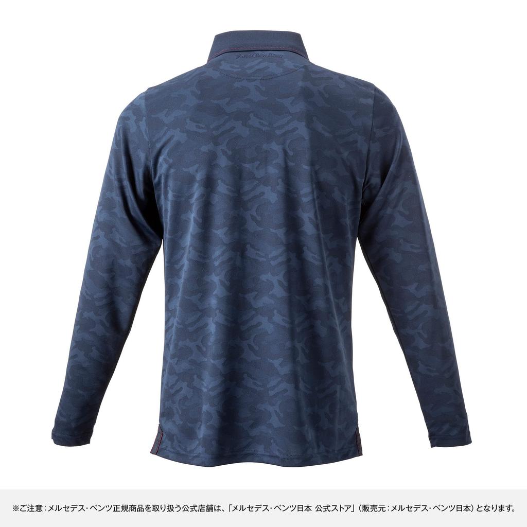 Collection Genuine x BRIEFING MS Camo Long Sleeve Size L Mercedes-Benz Mercedes-Benz Shirt, Navy,