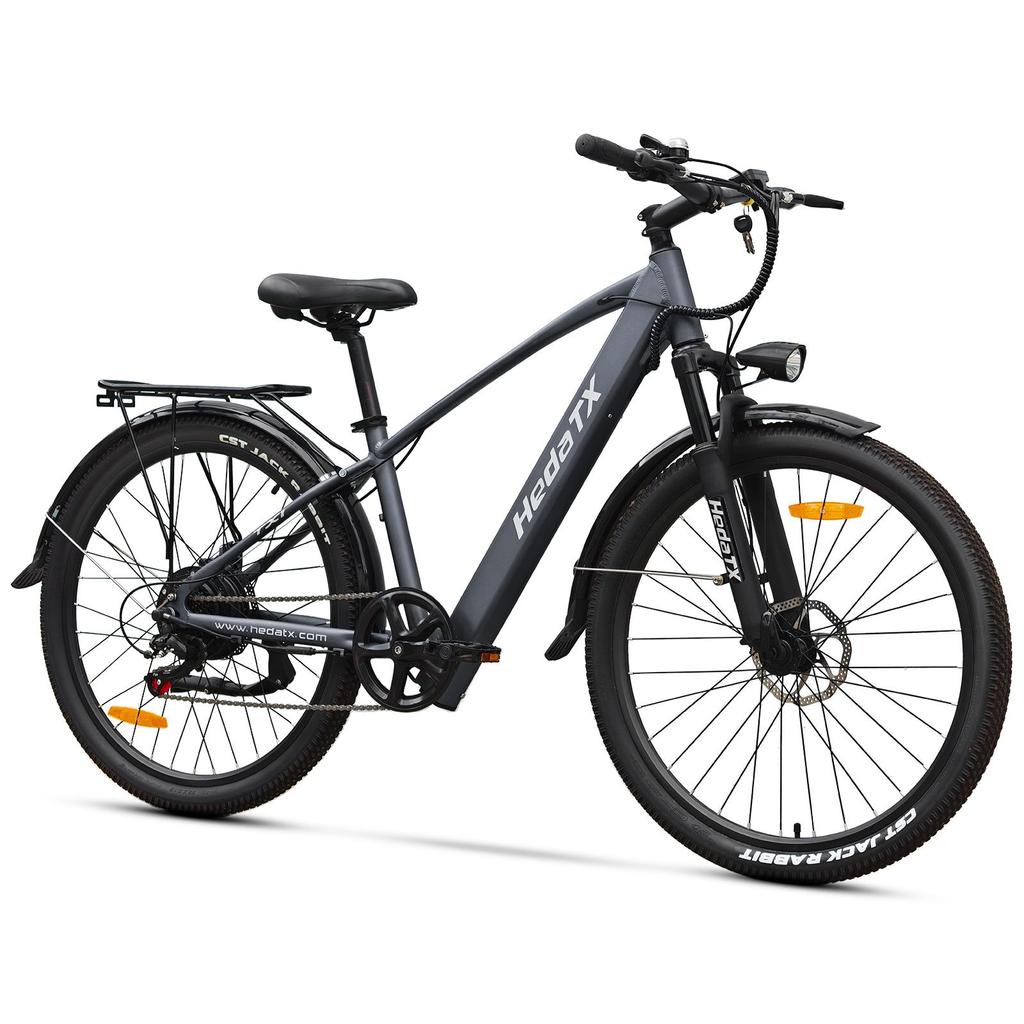 HedaTX TX1 26 Inch Electric Bike, 500W Motor, 48V Samsung Battery, Shimano 7-Speed, 50km Range, LCD Display