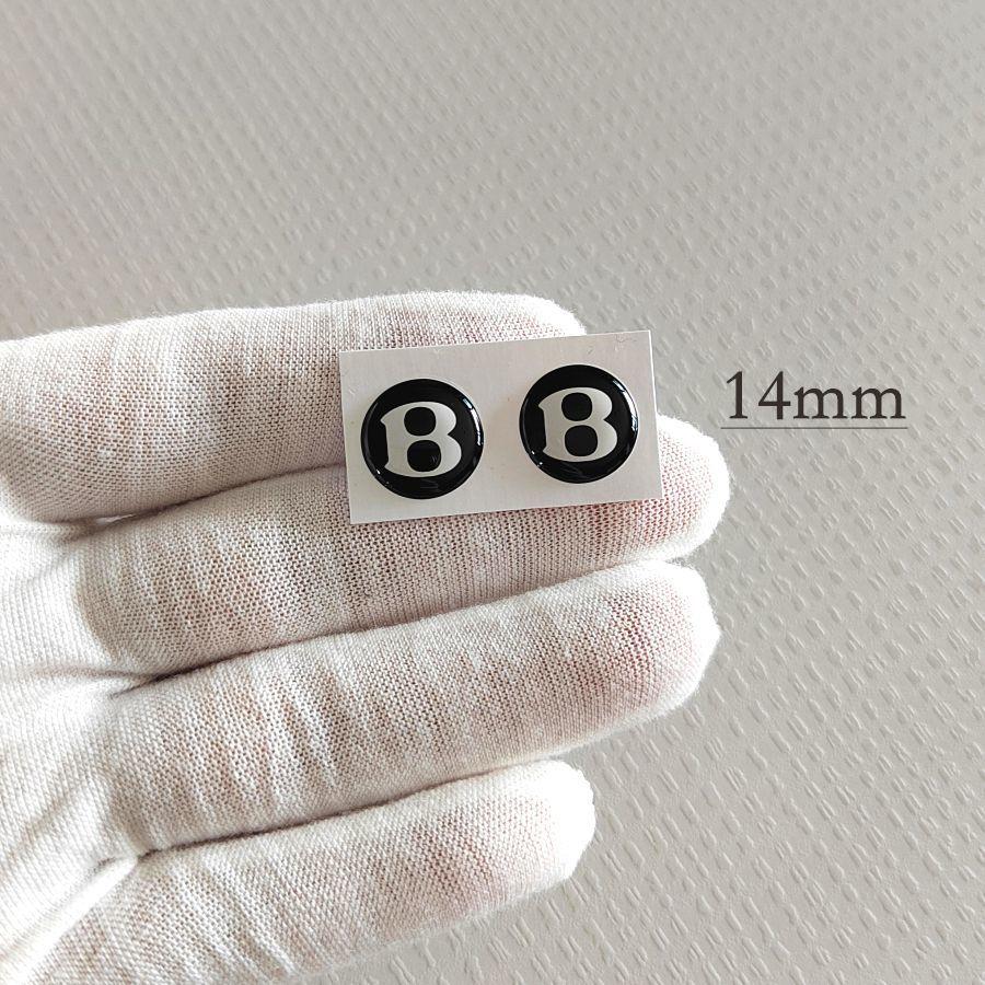 

Car Key Emblem Badge Rubber-coated Flat Bottom Sticker Decoration For New Bentley Flying Spur Continental GT Bentayga Mulsanne