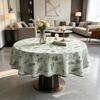 Kitchen Dining Room Daily Arrangement Convenient Soft Fabric Cotton Round Table Cloth
