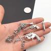 DIY Vintage Alloy Jewelry Accessories Ancient Silver Gun Weapon Bullet Necklace Bracelet Pendant Factory Direct Sales