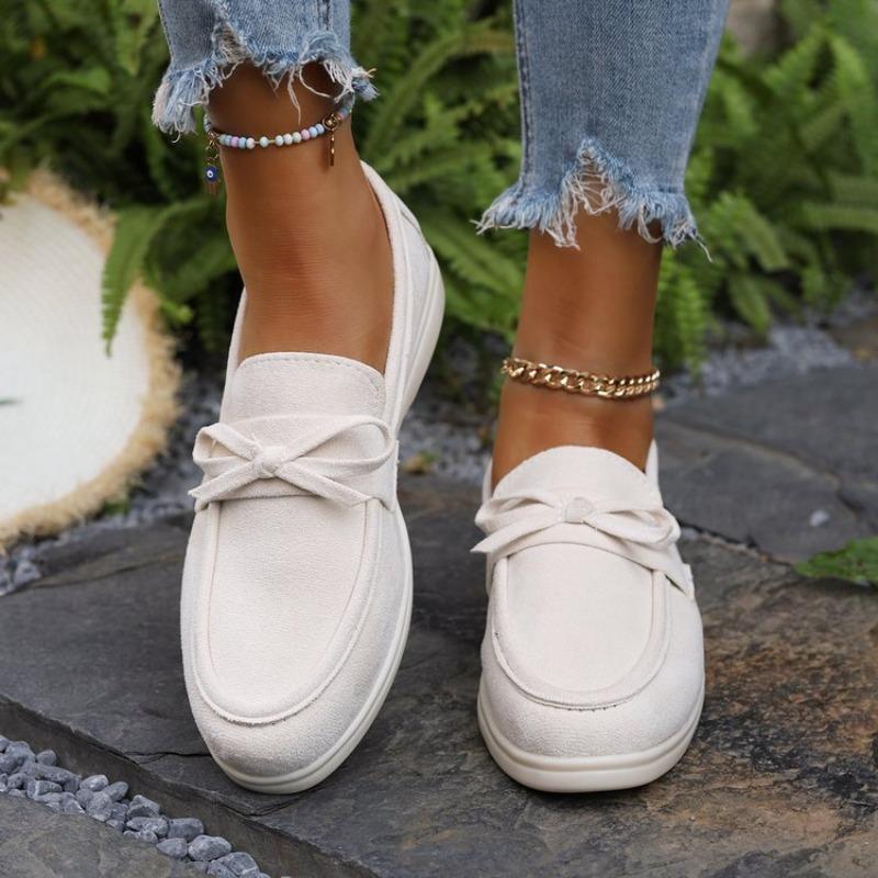 Fashion New Lefu Shoes Women's Soft Leather Retro Lazy Man Step On Thick Sole Flat Bottom Comfortable Single Shoe