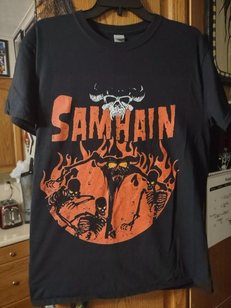 Samhain - November Coming Fire Band Black Unisex Tshirt Reprint S-5XL Unisex T-Shirt S