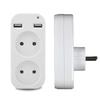 New EU Plug Adapter Conversion Plug Multifunctional Socket Portable Dual Usb Port German French Russian Universal Socket