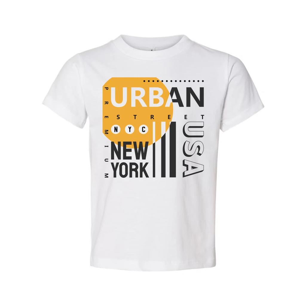 Unisex Urban Street Graphic Tee Featuring New York City Style and USA Emblem Des