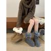 Winter thick-soled velvet corner buckle snow boots women's warm furry style travel classic versatile snow boots
