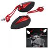 Rearview Mirror, Impact Resistant Motorcycle Mirror 2 Pcs/Set for Motorcycle (Red)