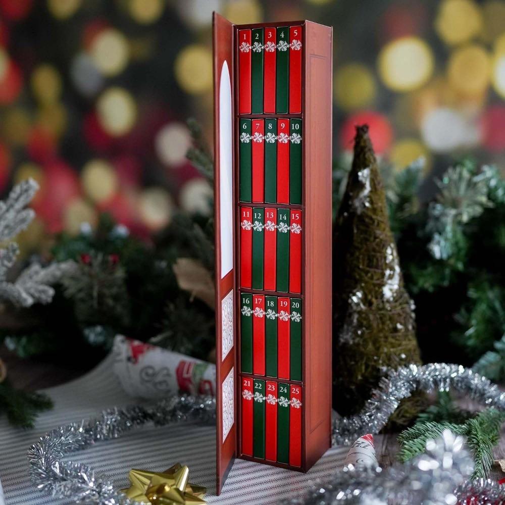 Mini Book Ornament Advent Calendar With 24 Book Bookshelf Christmas Countdown Calendar New Year Halloween Advent Calendar