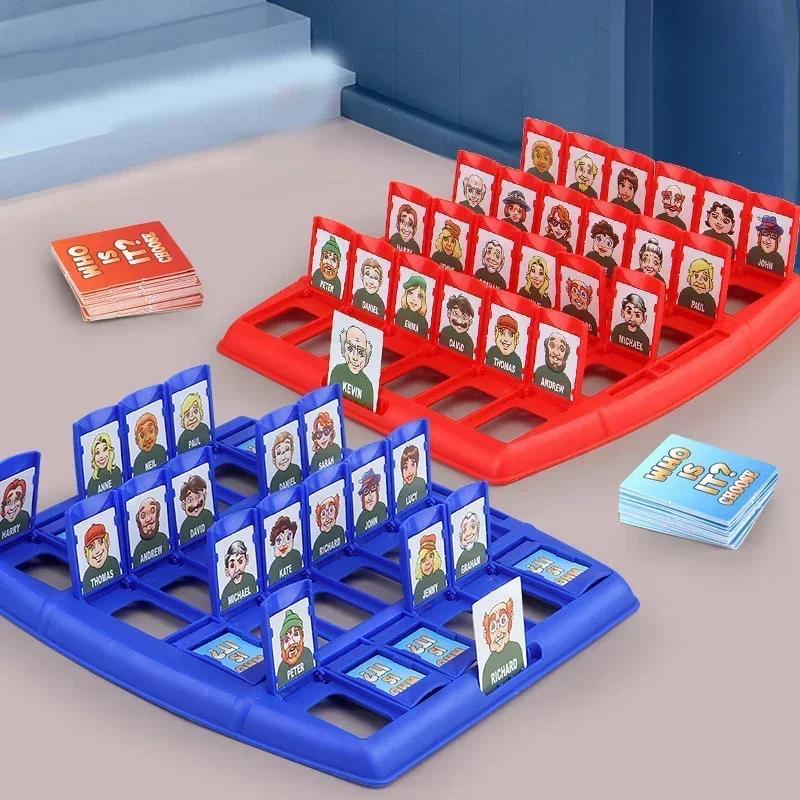 Guess Who I Am Puzzle Game Two Person Interactive Portable Tray Puzzle Board Game Suitable for Children