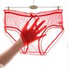 Sexiga Underkläder för Kvinnor Ultratunna Genomskinliga Mesh Trosor Sömlösa Mellanhöga Hipster Briefs