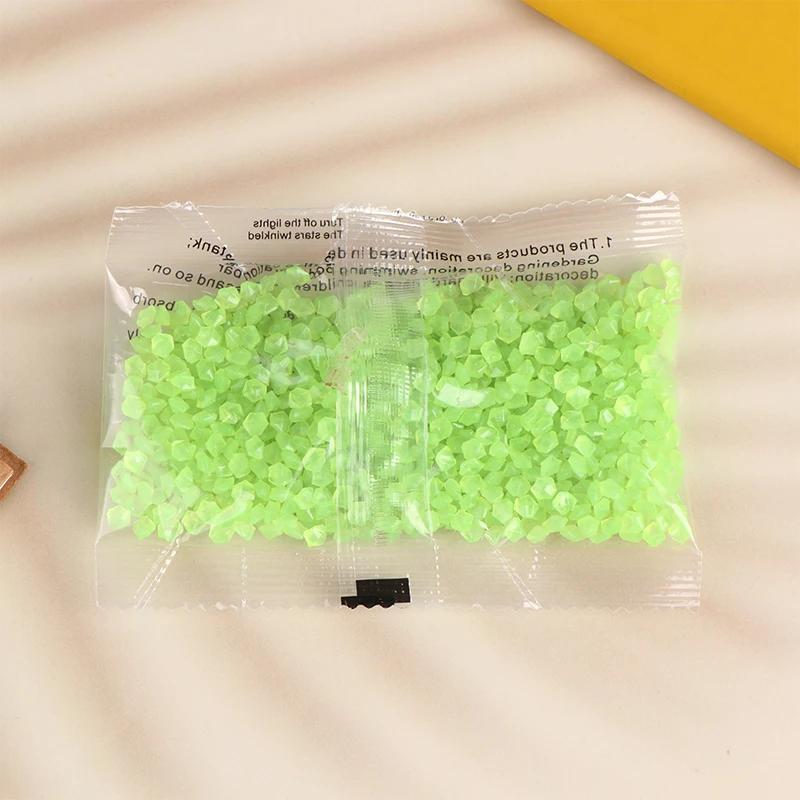 1000pcs 3-5mm Luminous Sand Glow In Dark Pebbles Stone Home Garden Outdoor Path Lawn Decoration Fish Tank Aquarium Decor