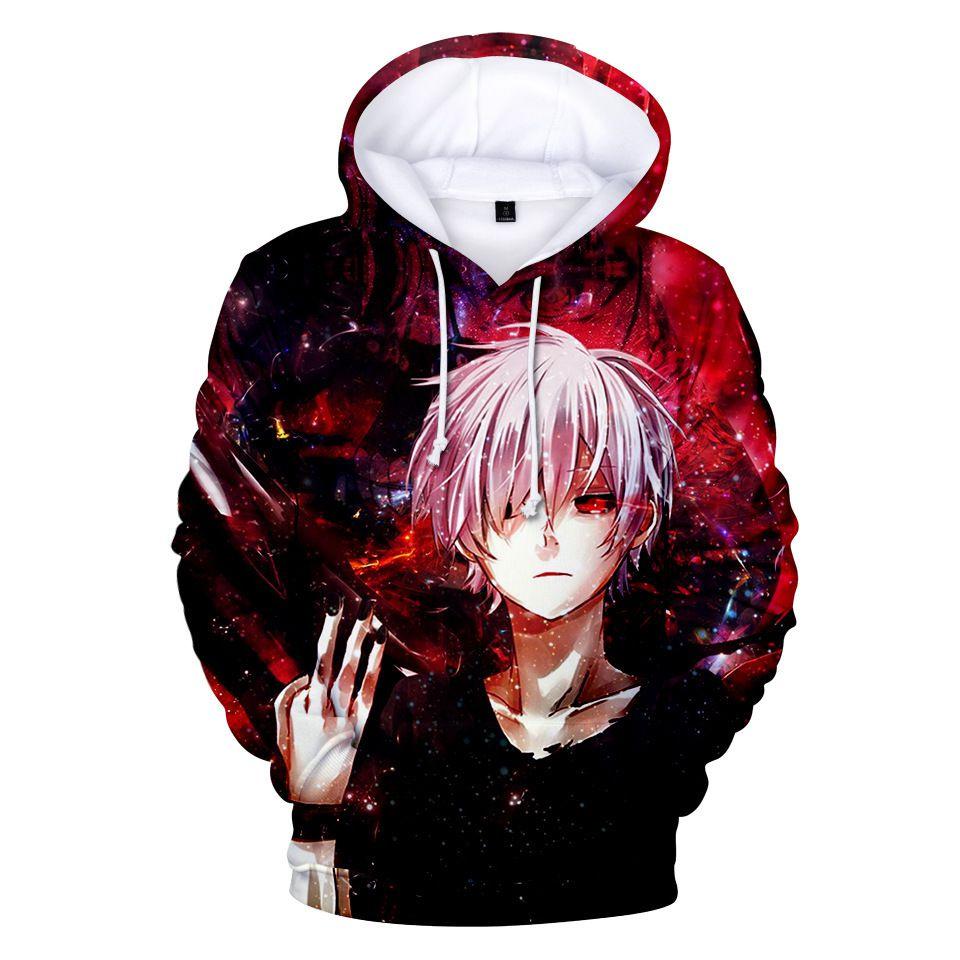 Tokyo Ghoul Hoodie Herren Damen 3D-Druck Pullover Cosplay Kostüm In Premium Baumwollmischung