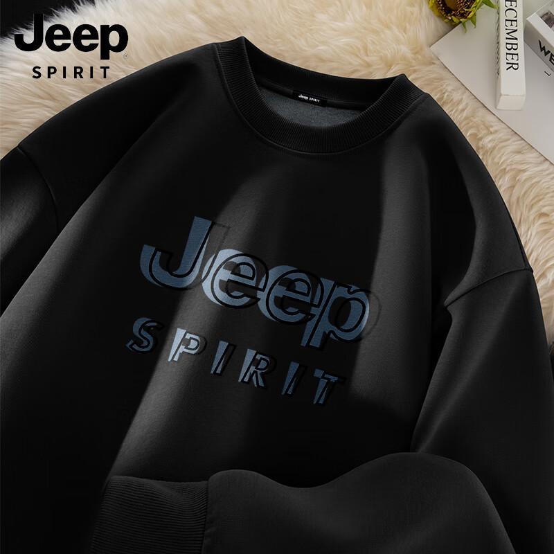 

JEEP SPIRIT Men s Heavyweight Fleece Crewneck Sweatshirt M